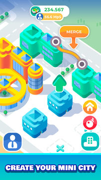 Mini City Merge Game Screenshot