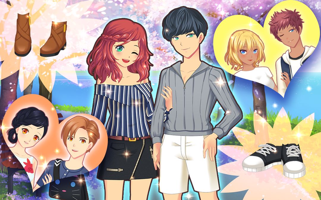 Anime Couples Dress Up Game screenshot game
