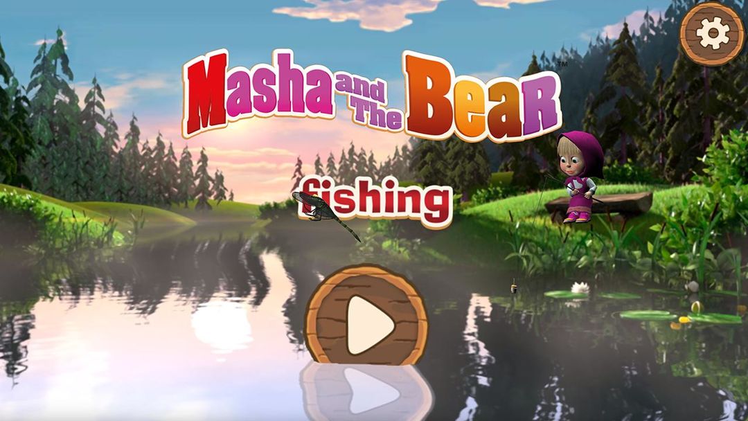 馬莎和熊：孩子們釣魚遊戲截圖