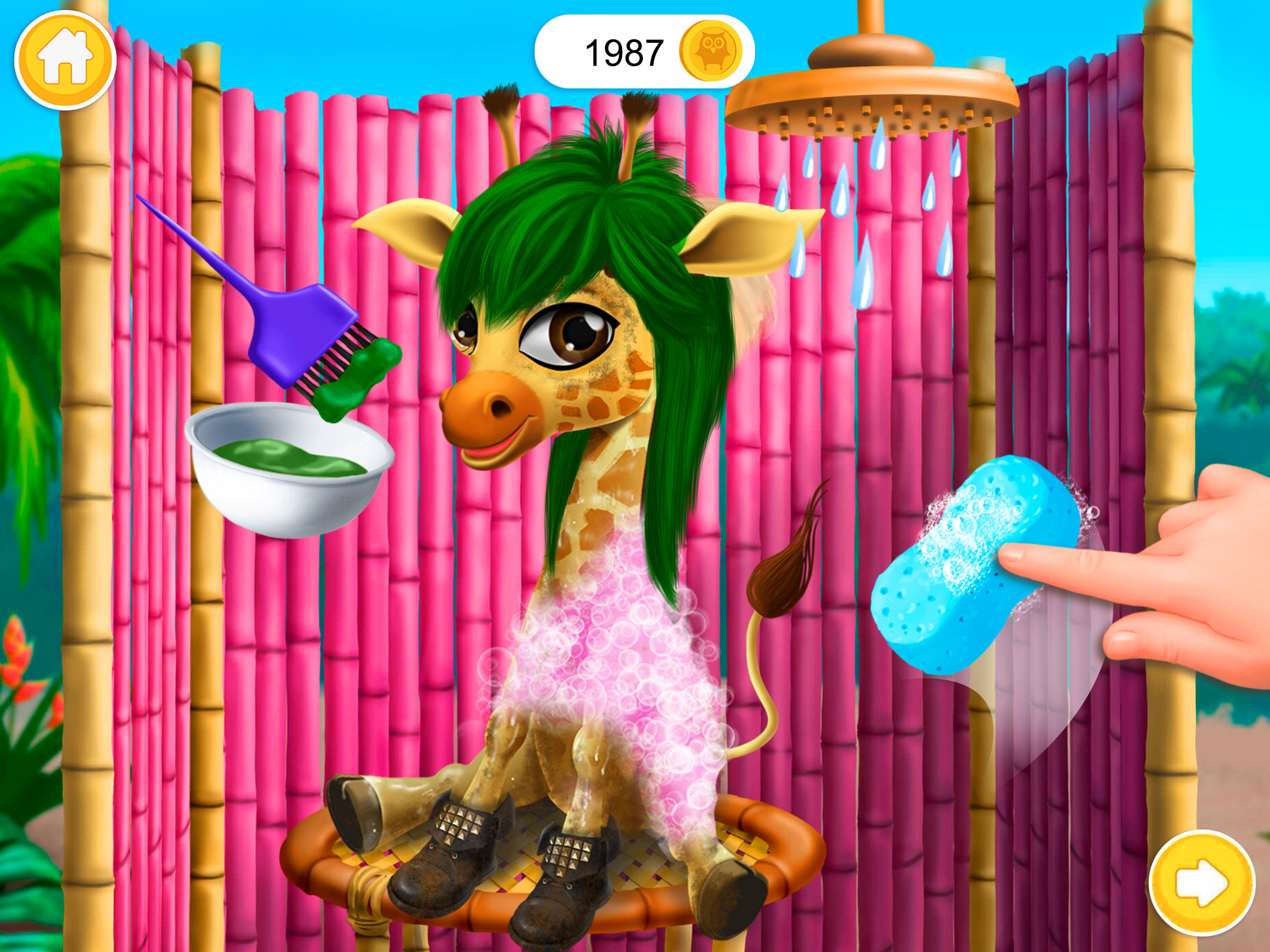 Baby Jungle Animal Hair Salon ゲームのスクリーンショット