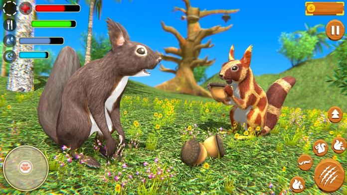 Virtual Squirrel Family Sim 3D Game Screenshot
