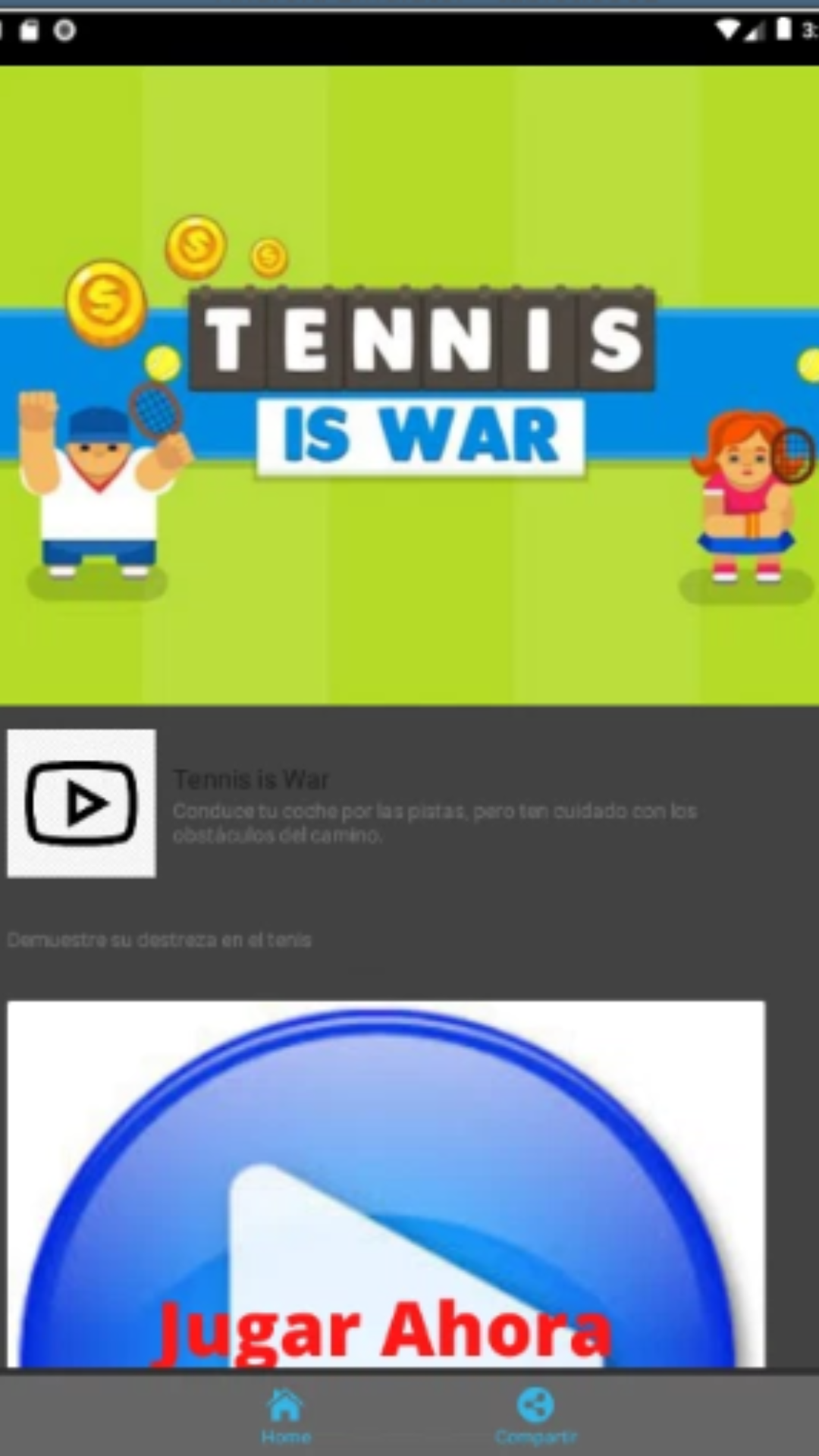 Tennis Game Screenshot