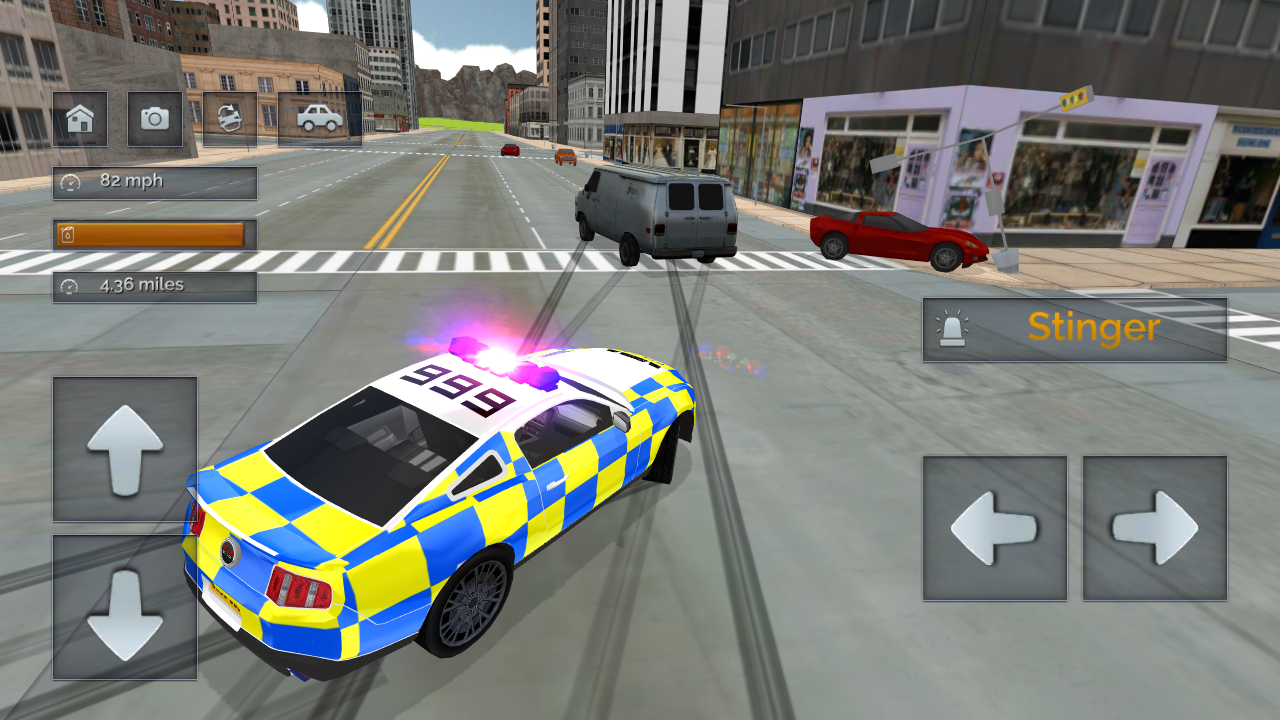 Screenshot 1 of Conducción de coches de policía vs coches de carreras callejeros 1.10