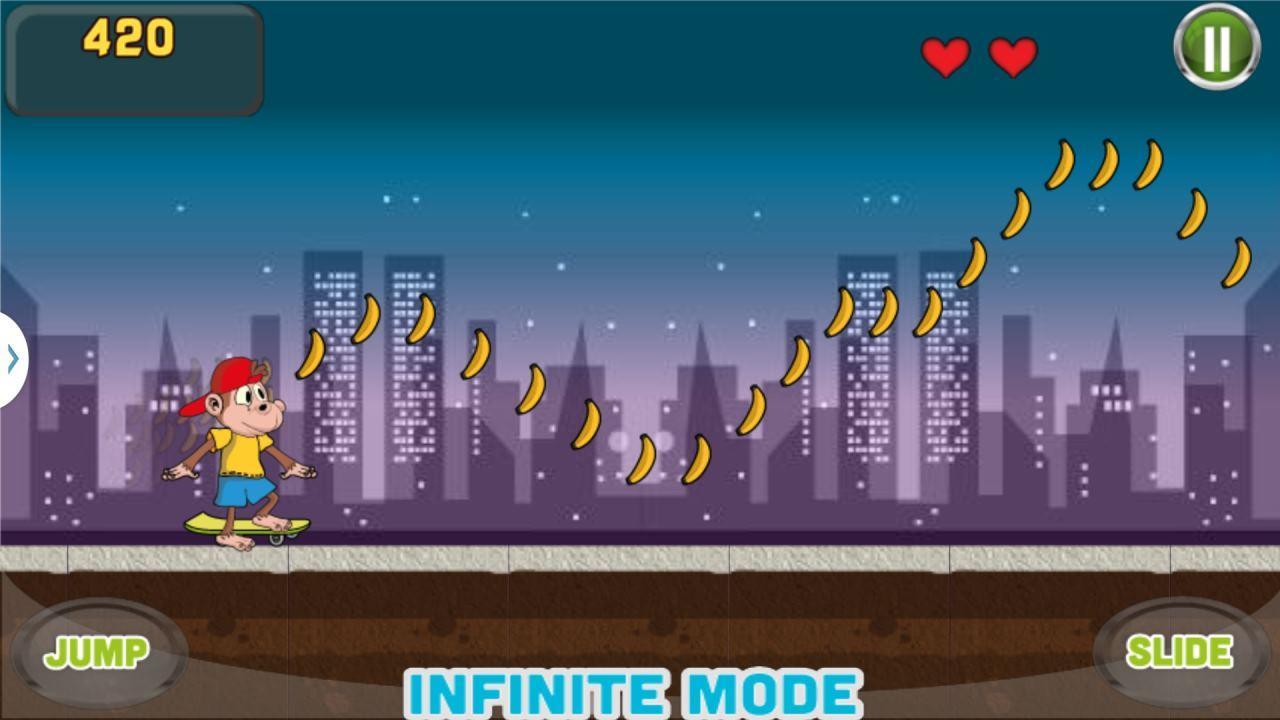 Monkey Skater Game Screenshot
