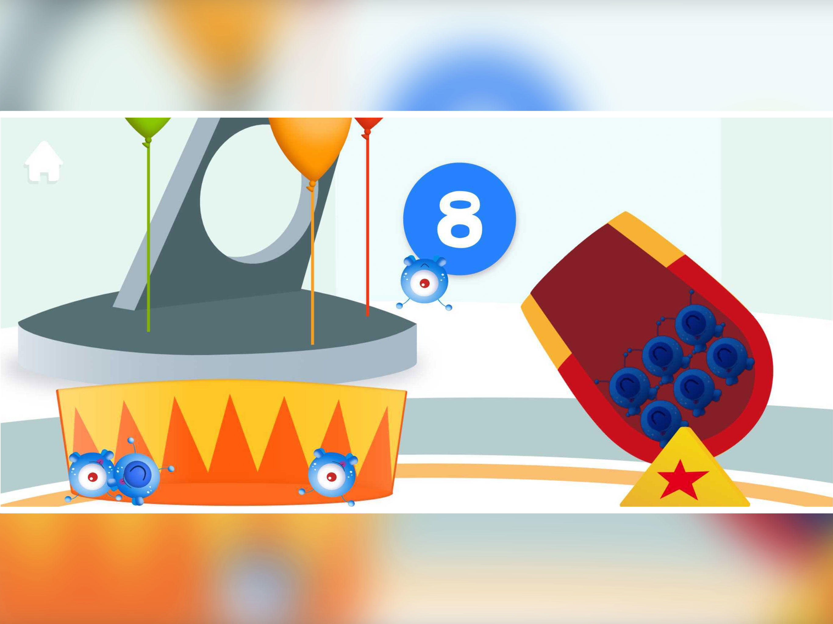 Pocoyo's Numbers game: 1, 2, 3 Game Screenshot