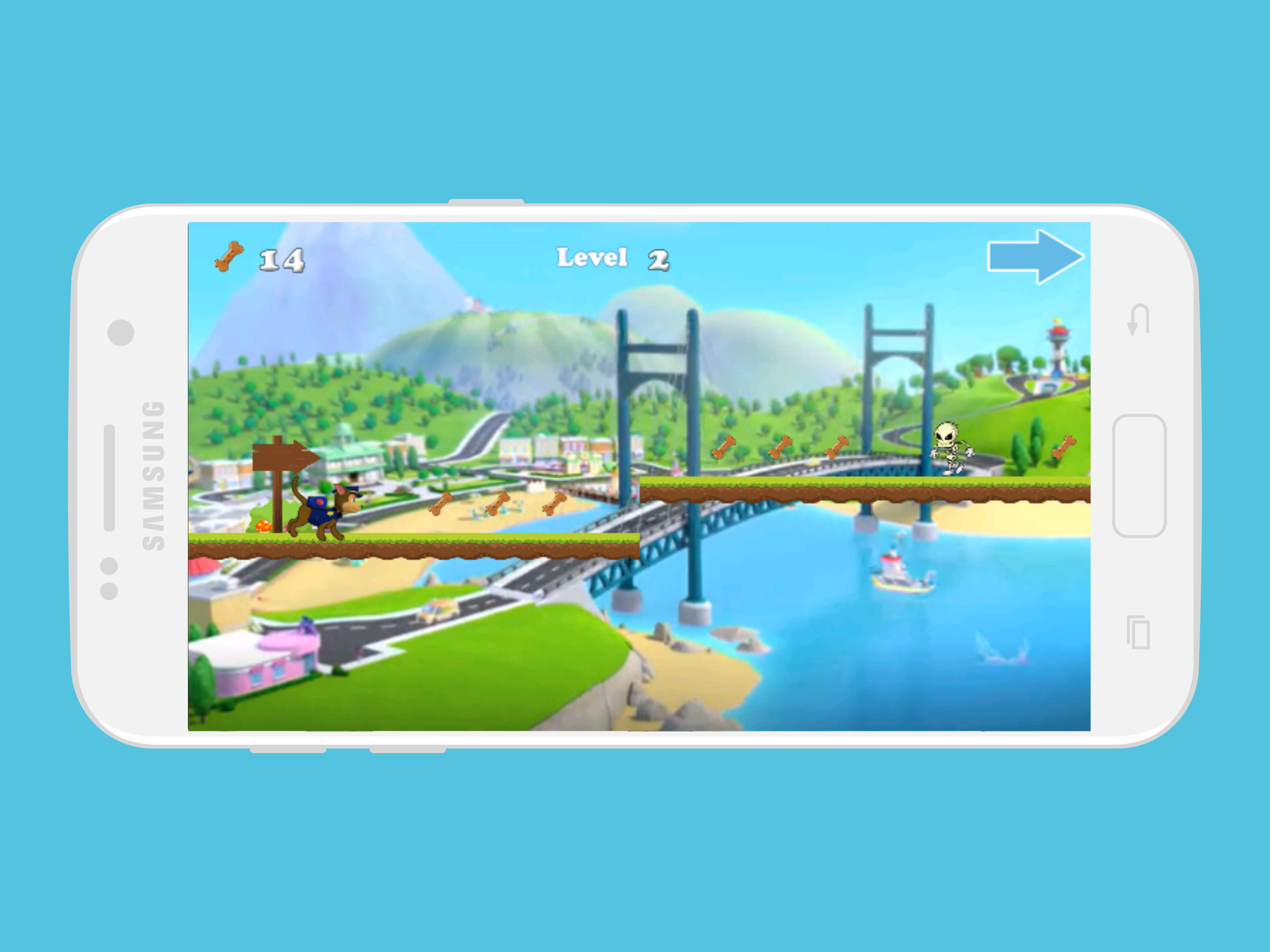 Captura de Tela do Jogo Pow Puppy Adventure: Patrol Mission