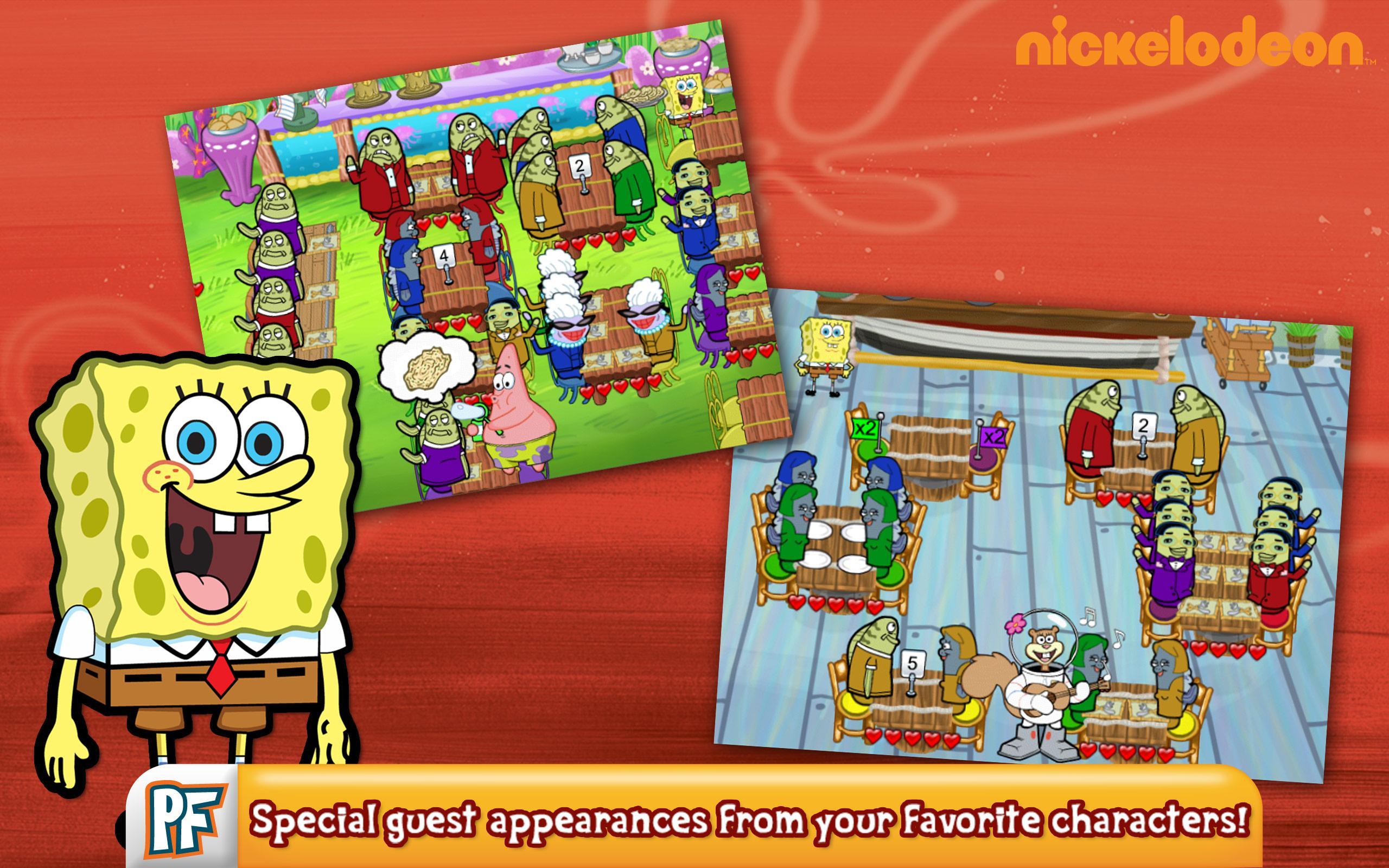 SpongeBob Diner Dash Deluxe Game Screenshot