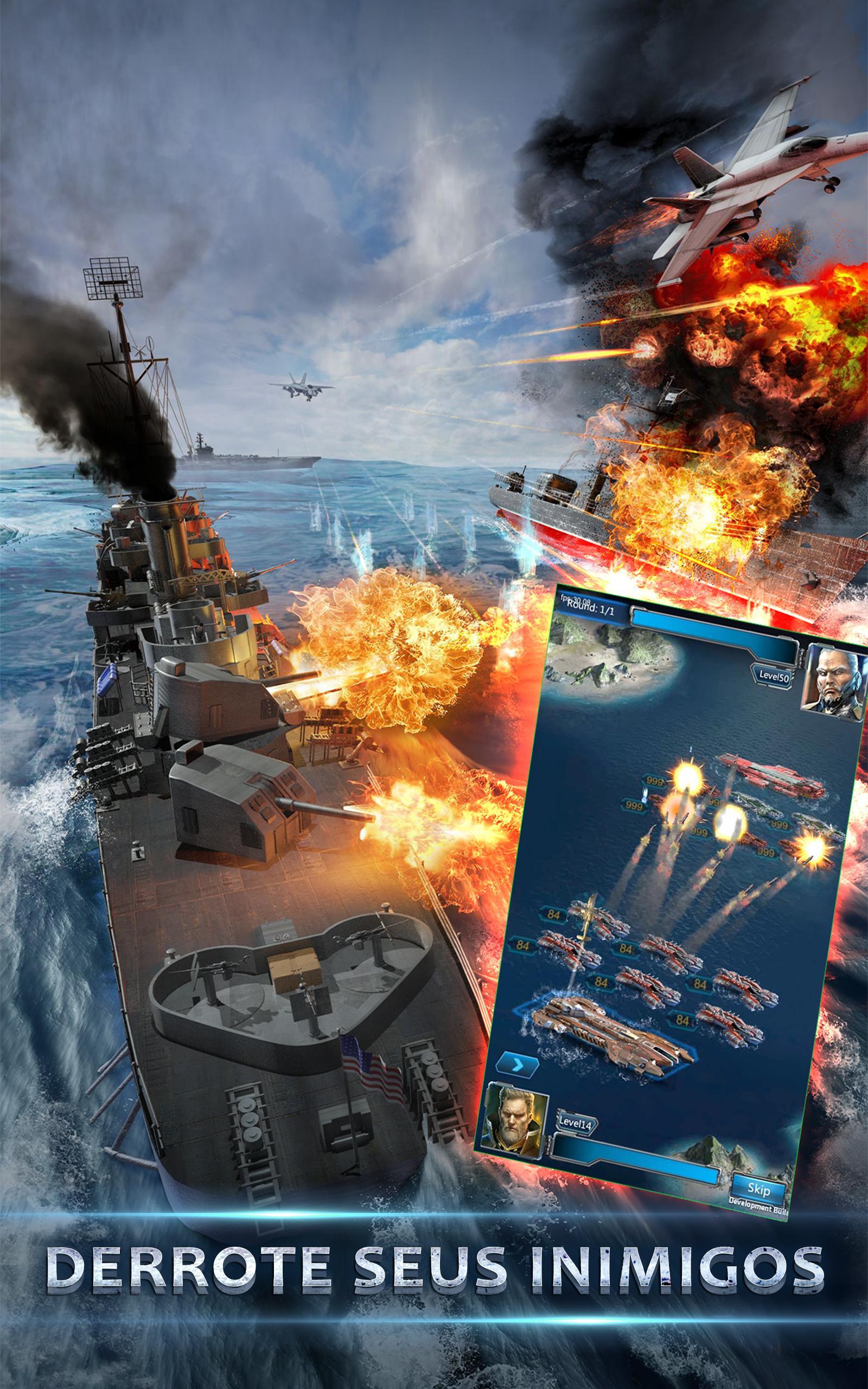 Captura de Tela do Jogo Battle Warship:Naval Empire