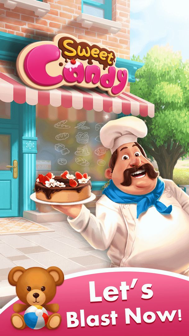 Sweet Candy Fever-Free Match 3 Puzzle game ภาพหน้าจอเกม