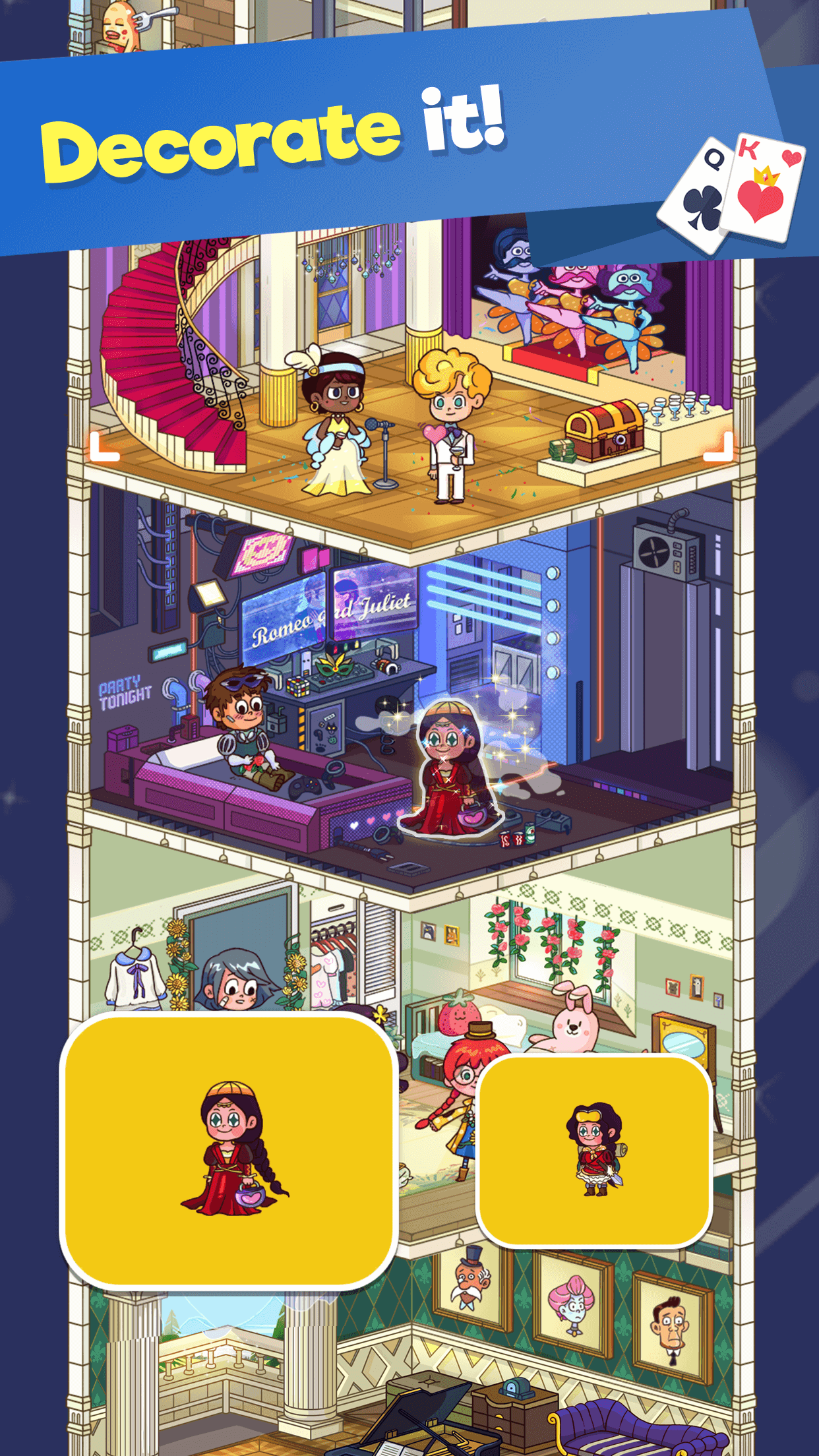 Theme Solitaire: Tripeaks Game Game Screenshot