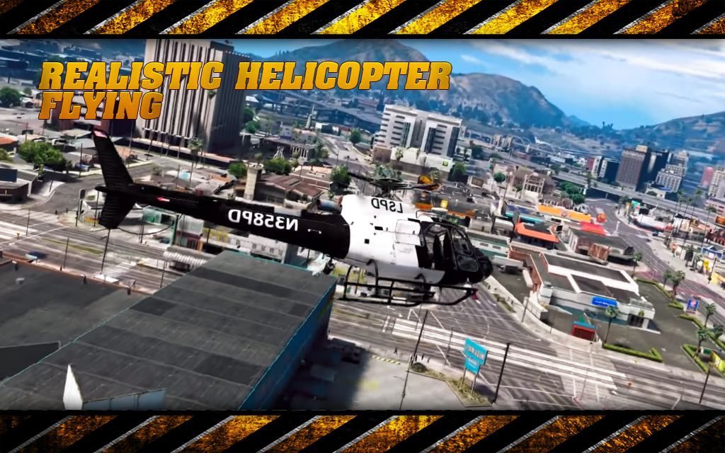 Police Helicopter : Crime City Cop Simulator Game screenshot game