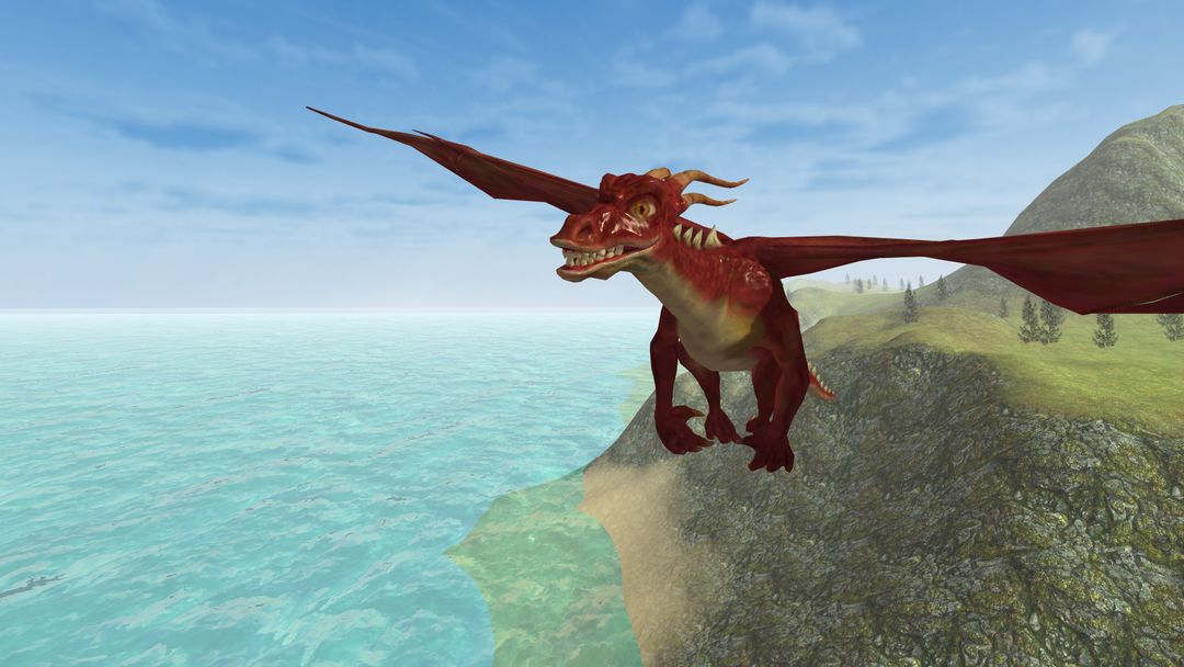 Flying Fire Drake Simulator 3D 게임 스크린 샷