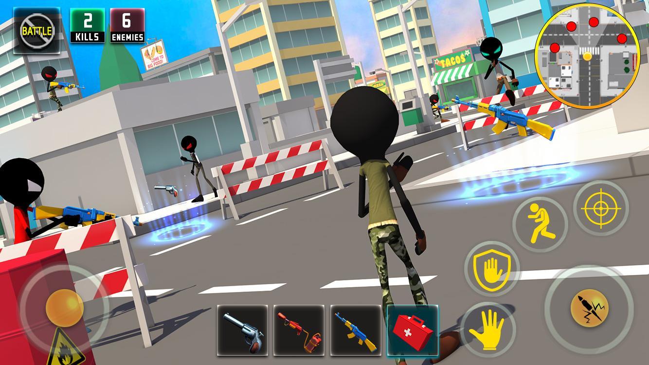 Captura de Tela do Jogo Stickman Battle Royale : Grand War