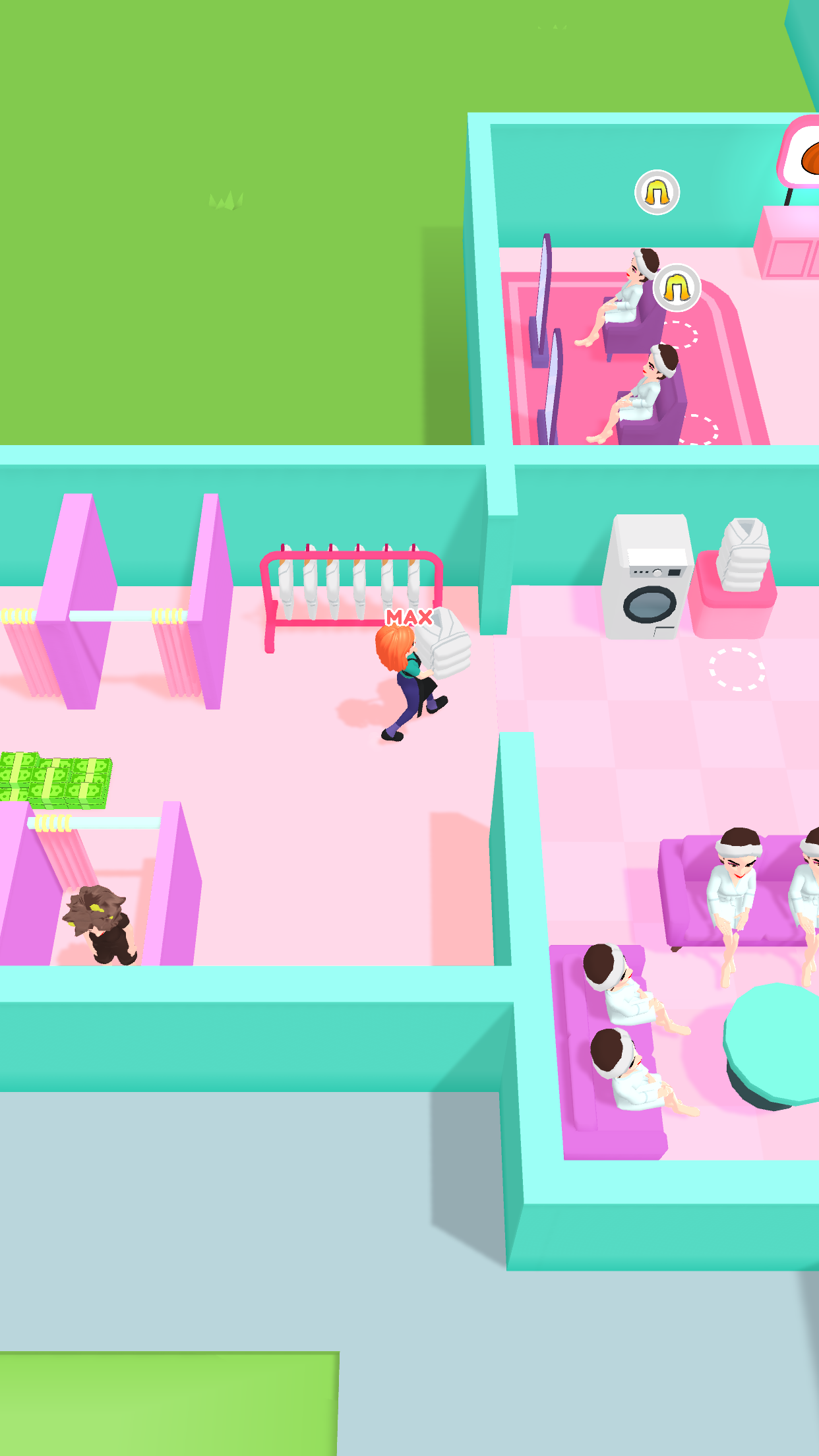 Beauty Salon Idle Game Screenshot