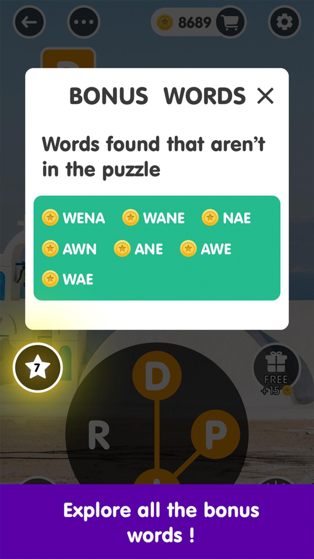 Скриншот игры Bible Crossword - Daily Word Puzzles