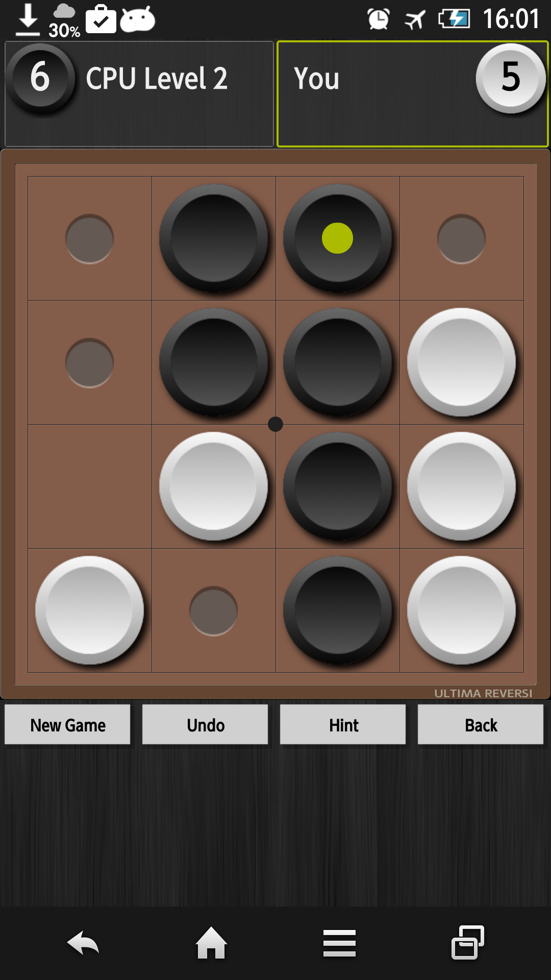 Captura de Tela do Jogo Ultima Reversi