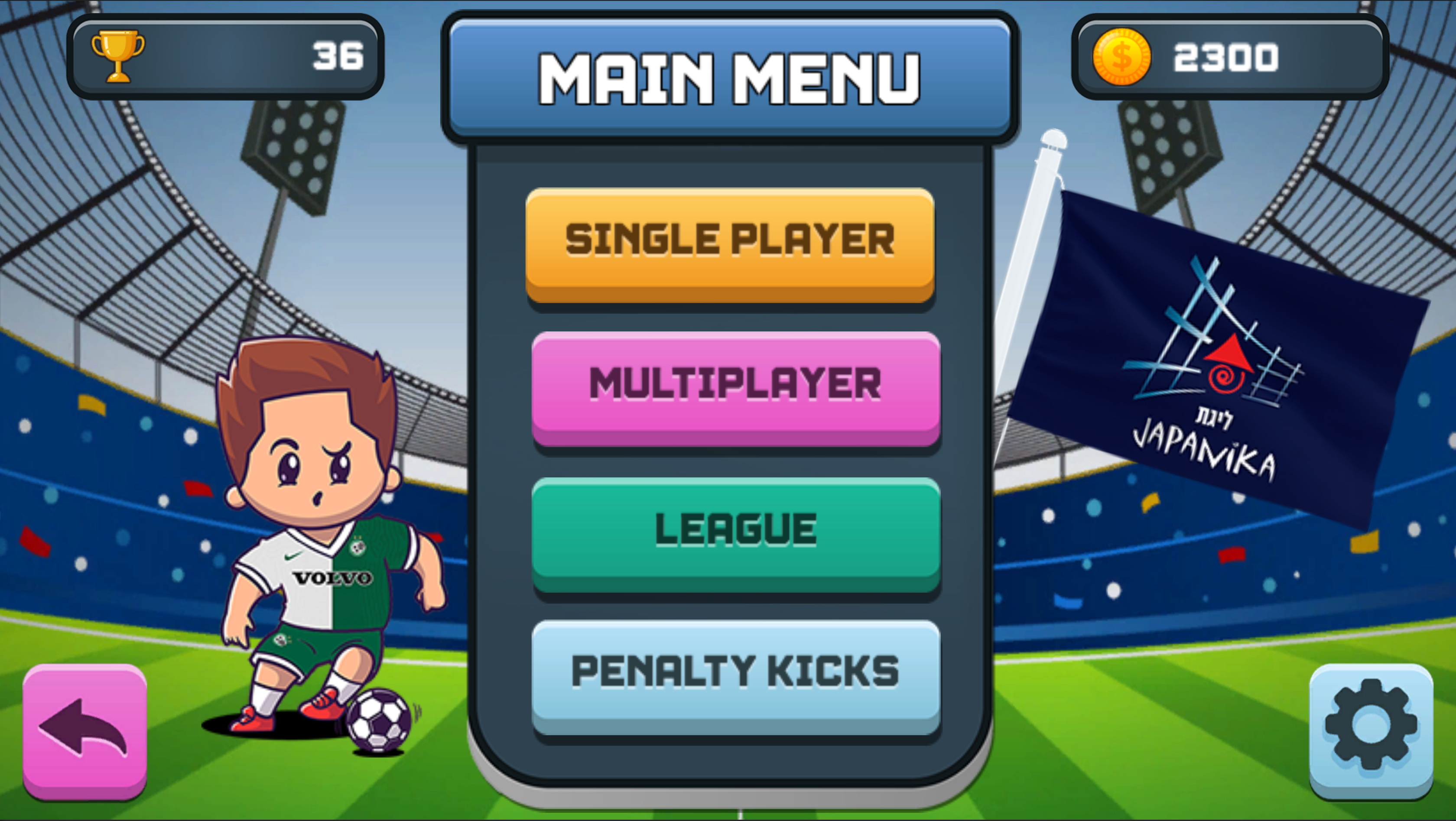 Liga Toon Jogo Futebol versão móvel andróide iOS apk baixar