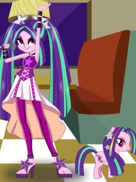 Dress up Aria Blaze Game Screenshot