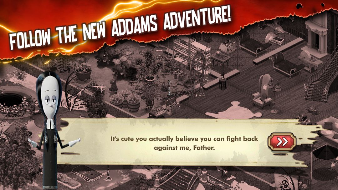 Addams Family: Mystery Mansion screenshot game