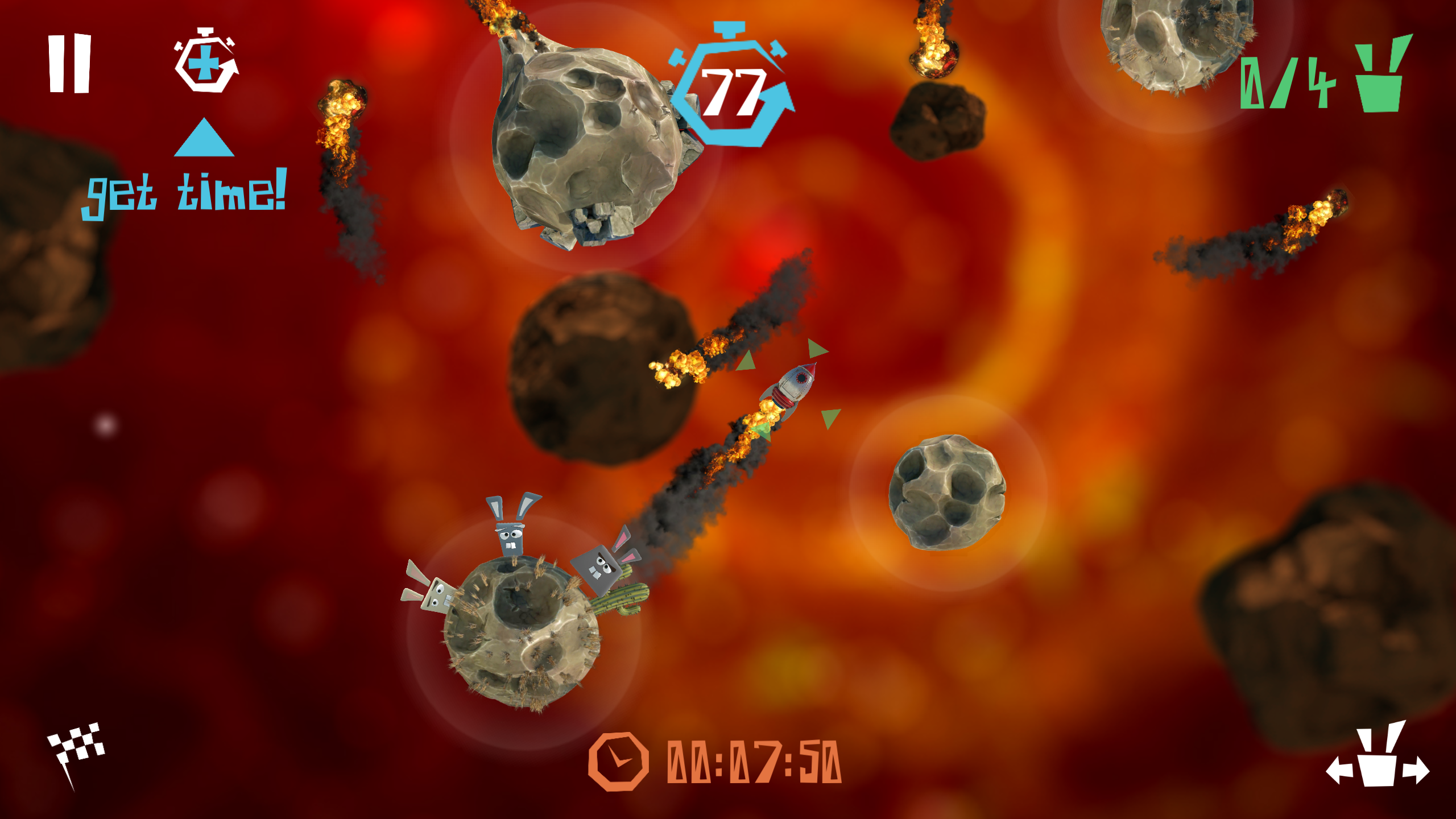 Rocket Rabbits Game Screenshot