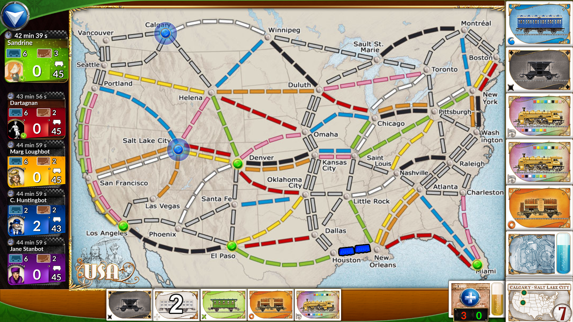 Ticket to Ride Classic Edition Game Screenshot