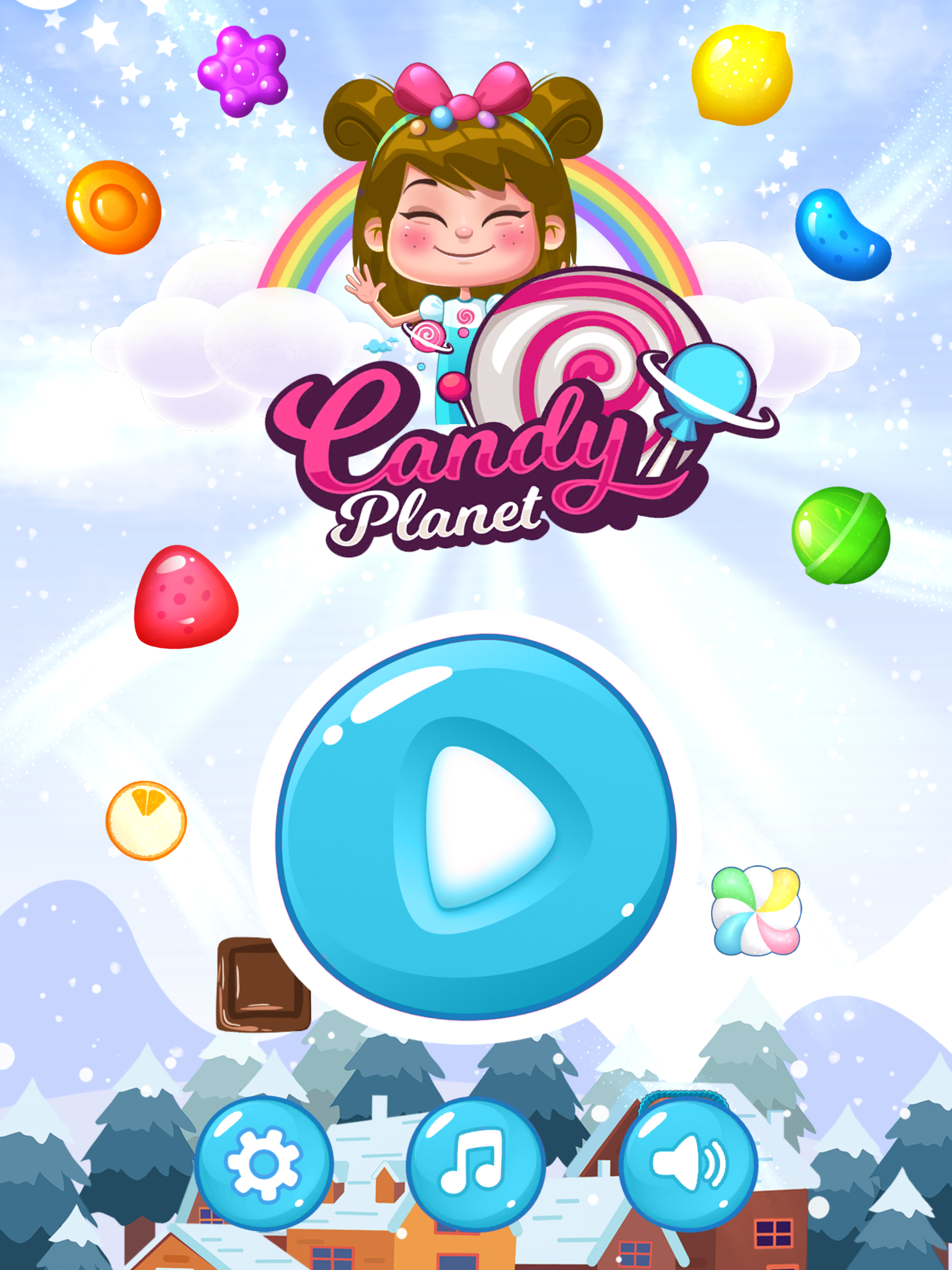 Candy Planet-Match 3 Puzzle ภาพหน้าจอเกม