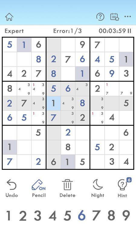 Sudoku 遊戲截圖