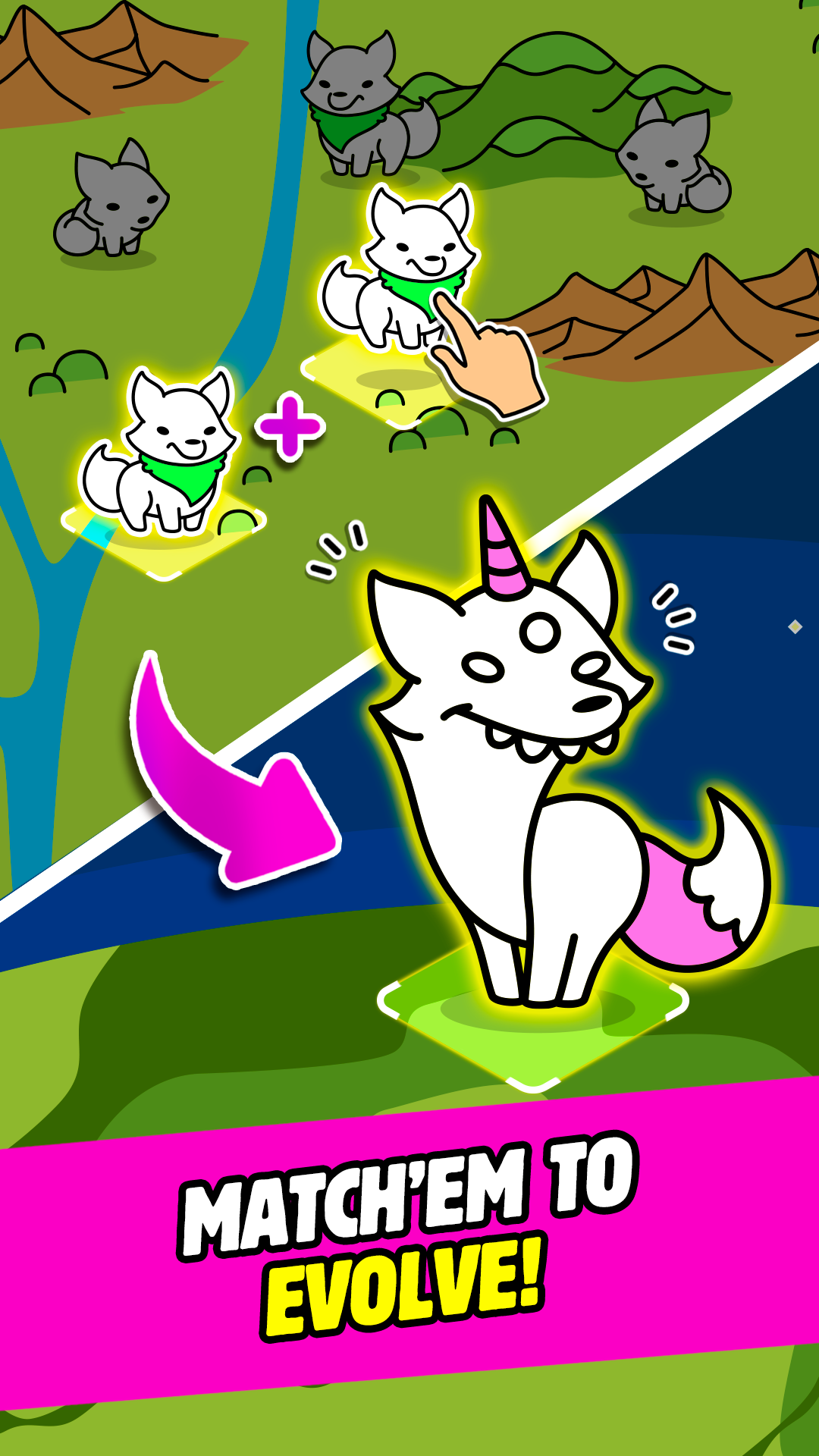 Evolution Galaxy: Mutant Merge Game Screenshot