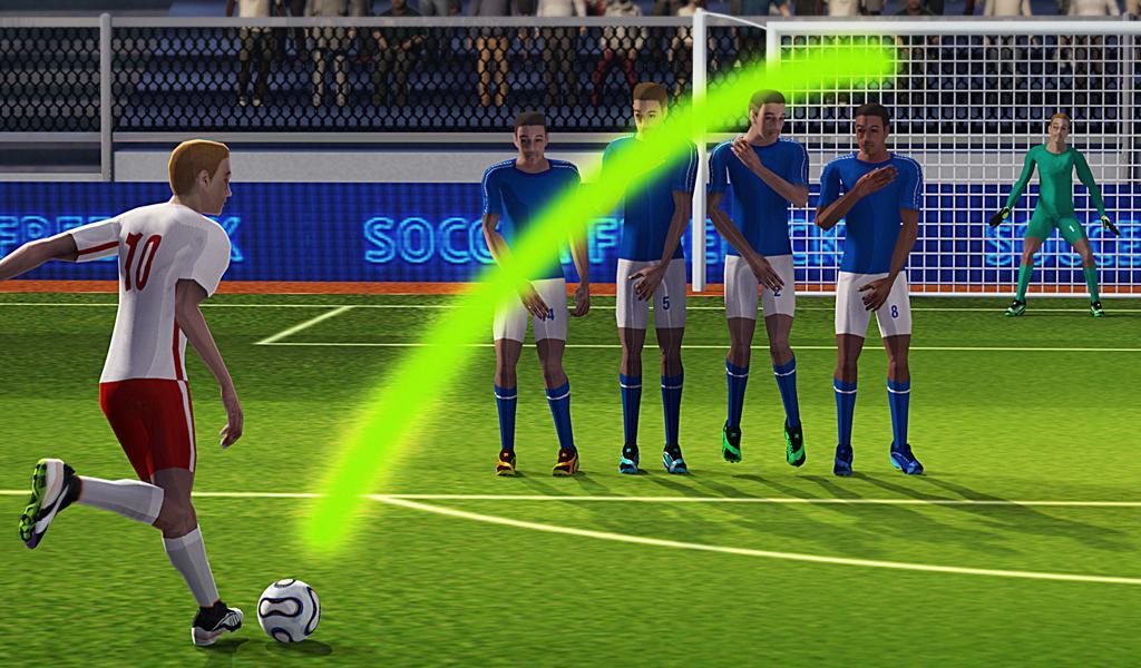 Screenshot of Soccer World League FreeKick