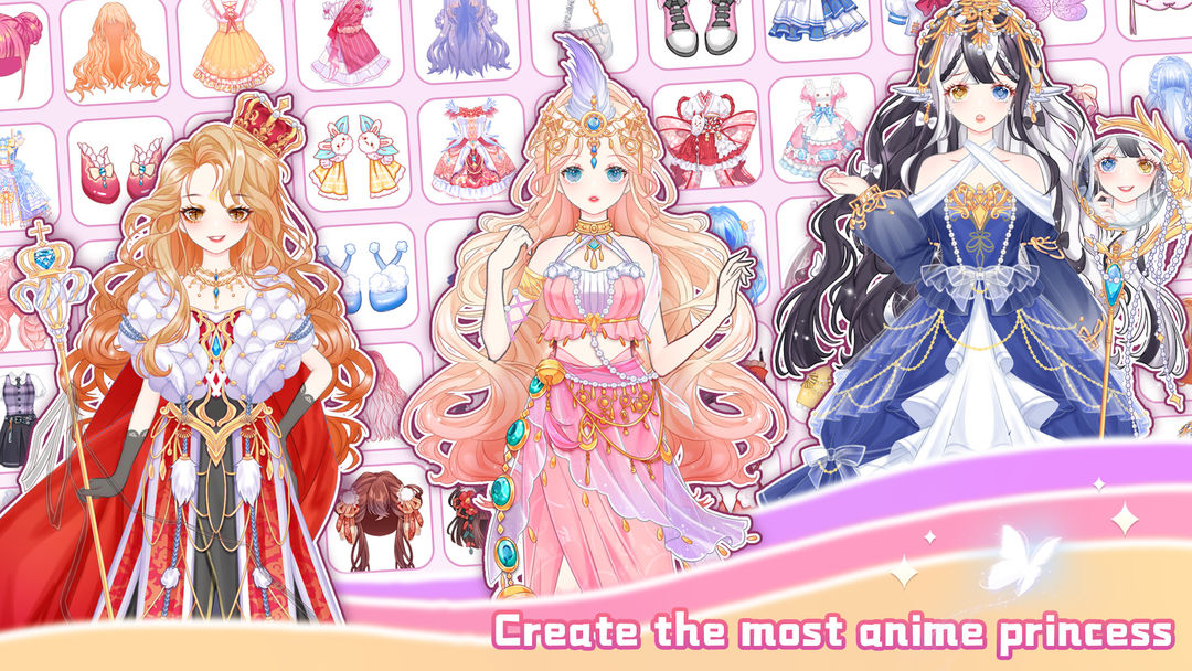 Screenshot of Anime Princess 2：Dress Up Game