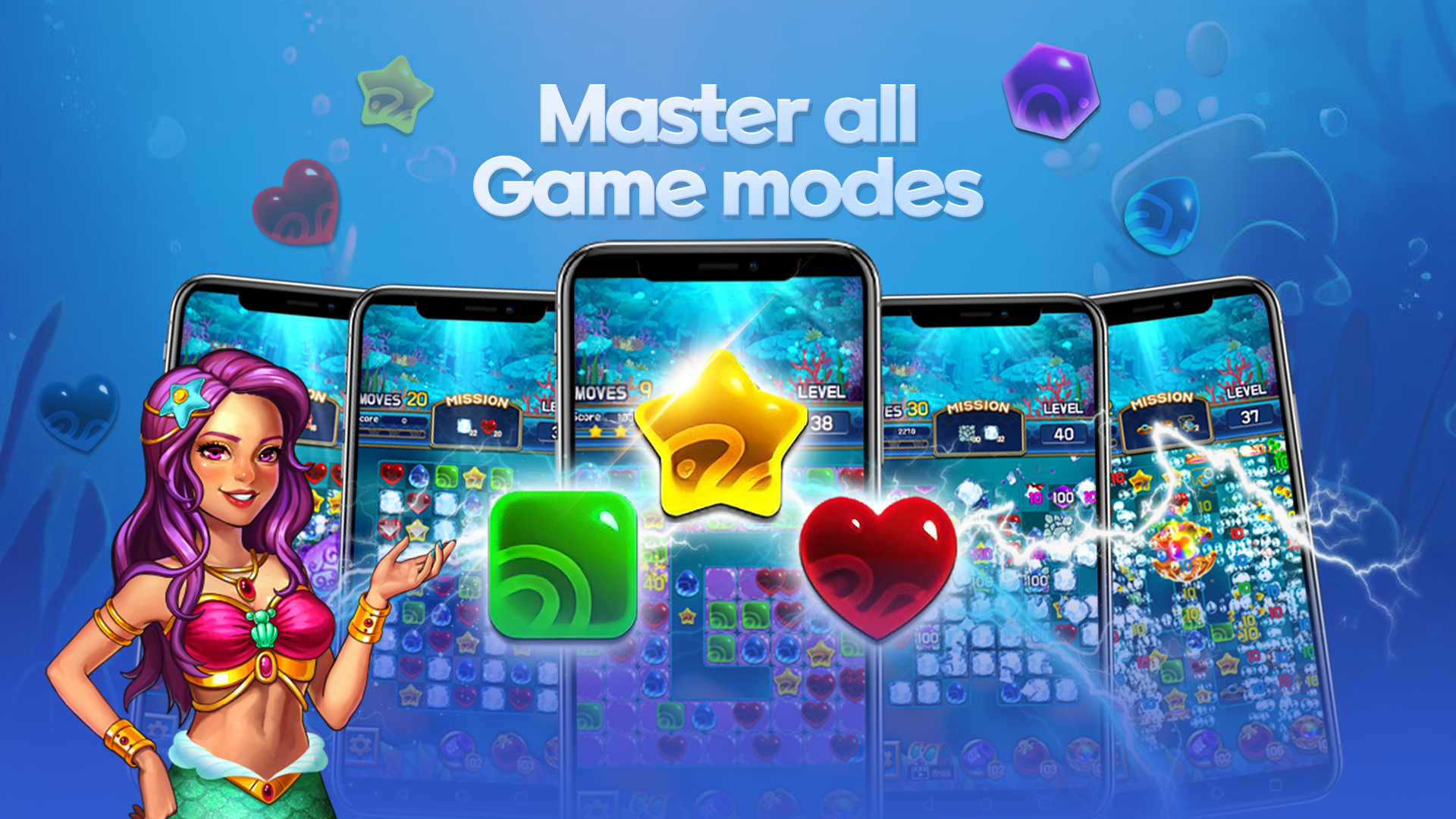 Jewel Abyss: Match3 puzzle Game Screenshot