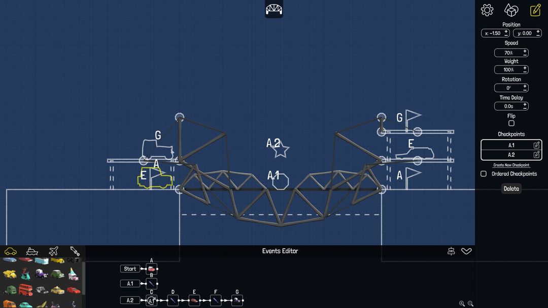 Screenshot of Poly Bridge