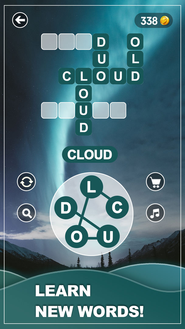 Screenshot of Word Calm - Scape puzzle game
