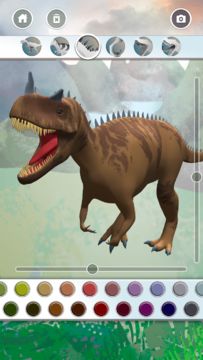 Dinosaurs 3D Coloring Book Game Screenshot