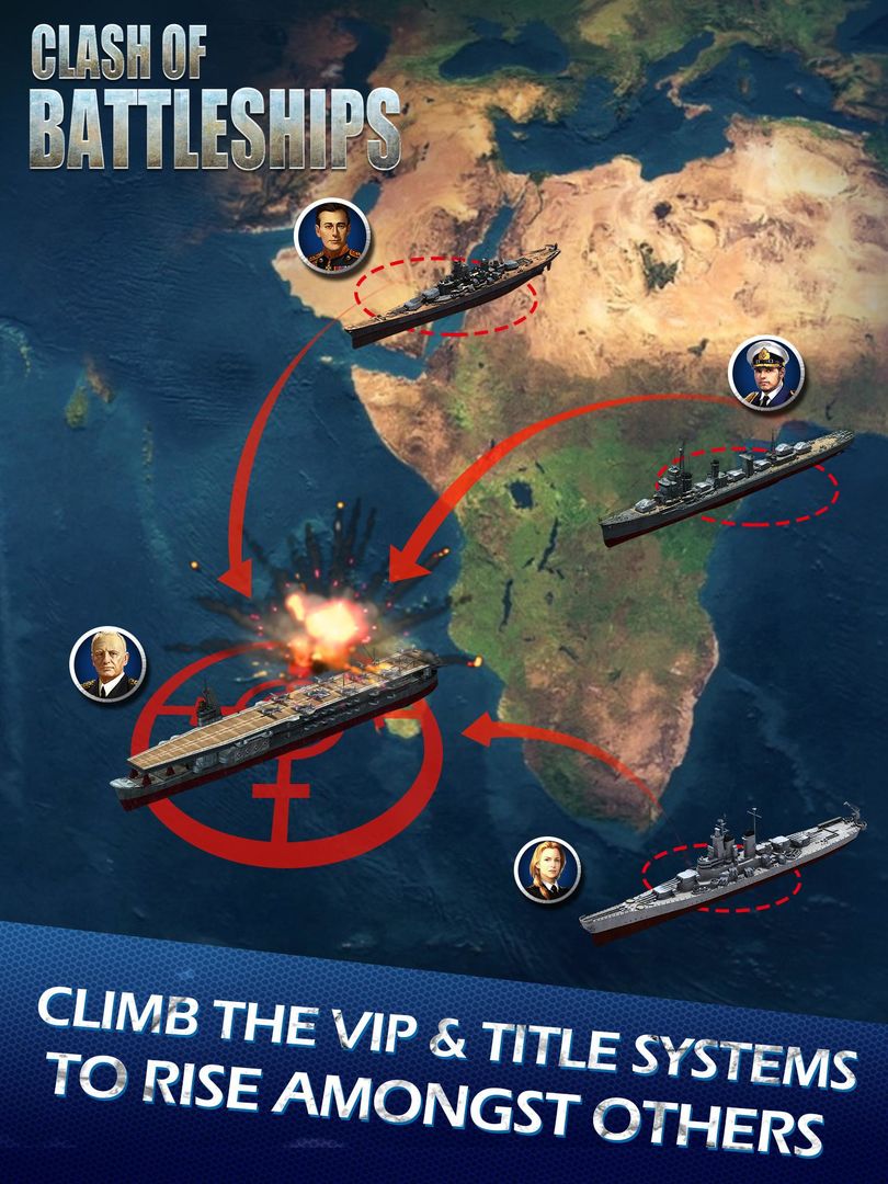 Screenshot of Clash of Battleships - COB