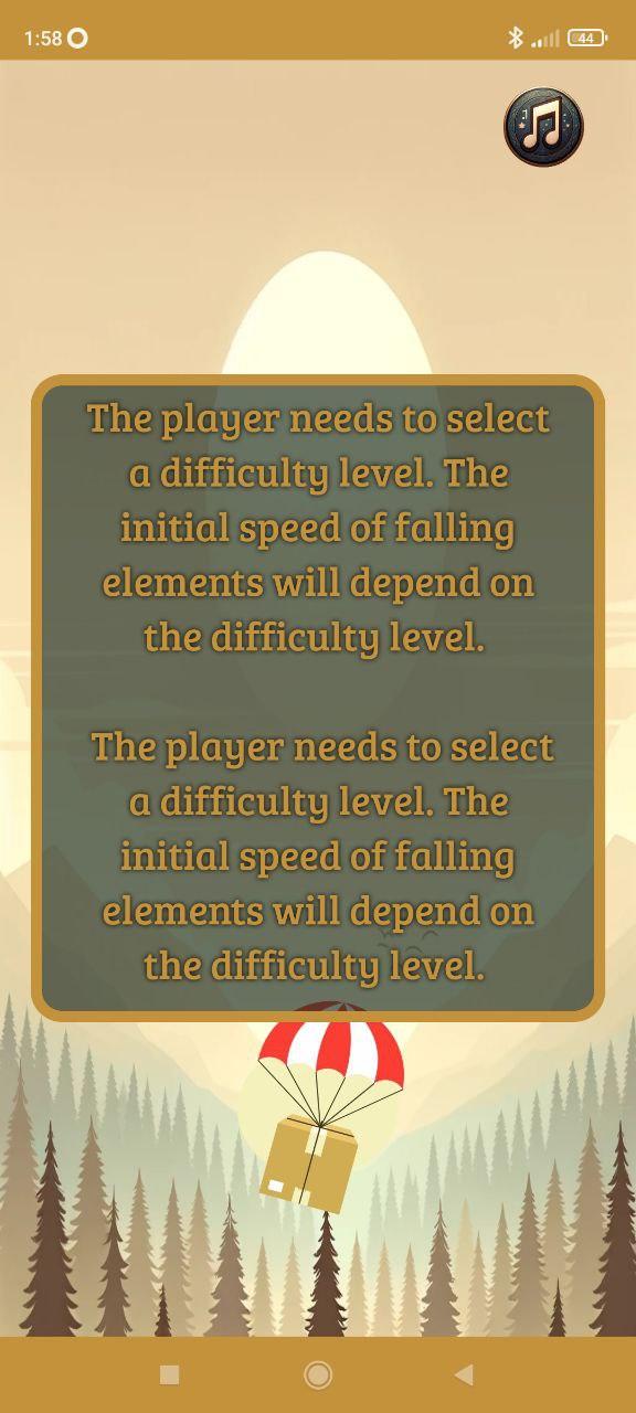 Falling Elements Game Screenshot