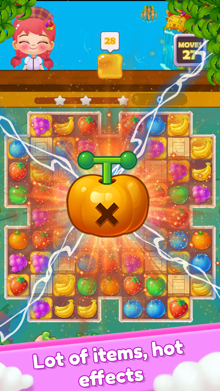 Fruit Splash 2020 - Line Blast - Free connect game Game Screenshot