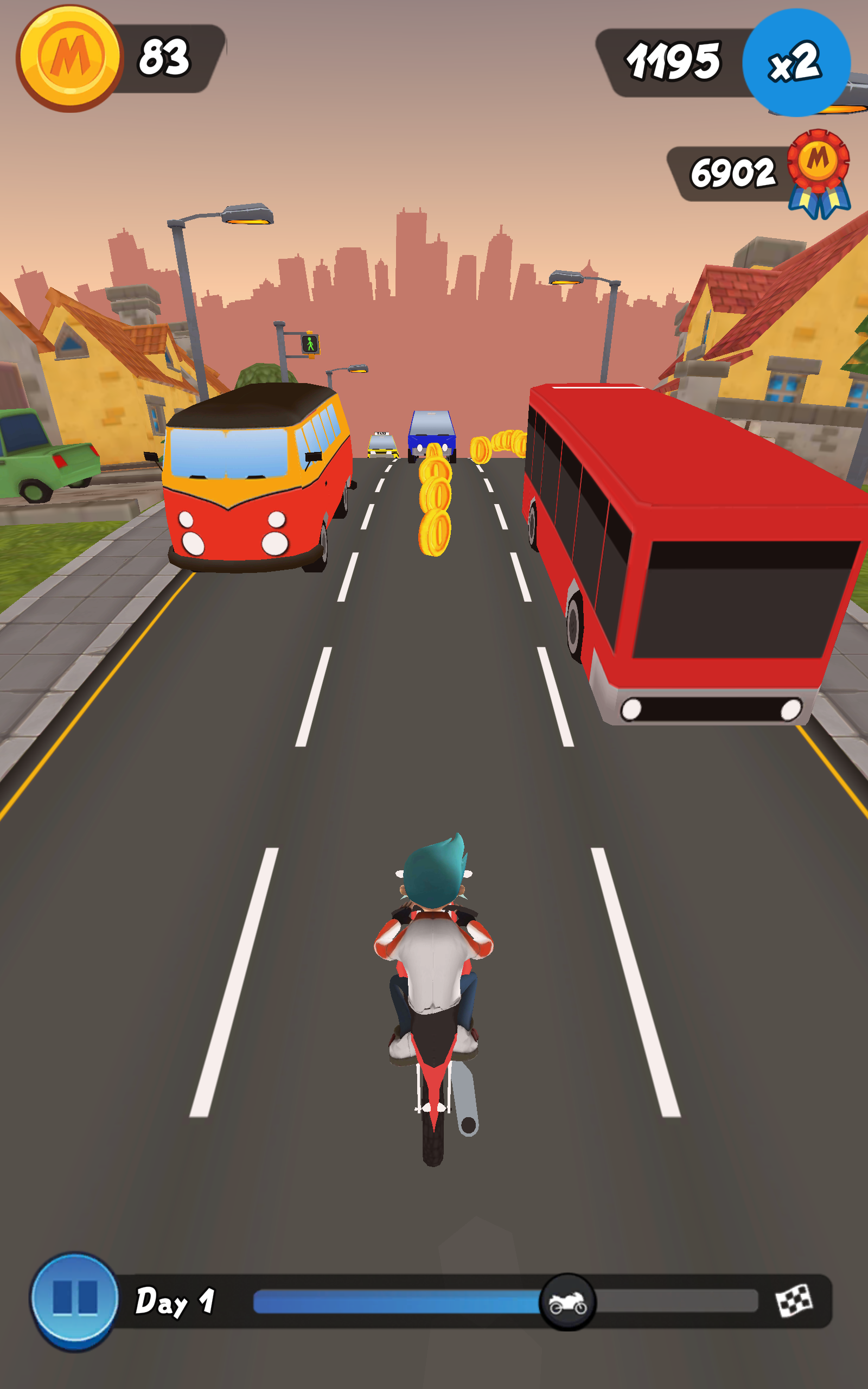Moto Max: Endless Runner Game Screenshot