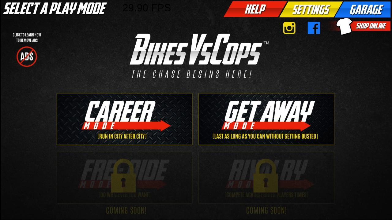 BikesVsCops 게임 스크린 샷
