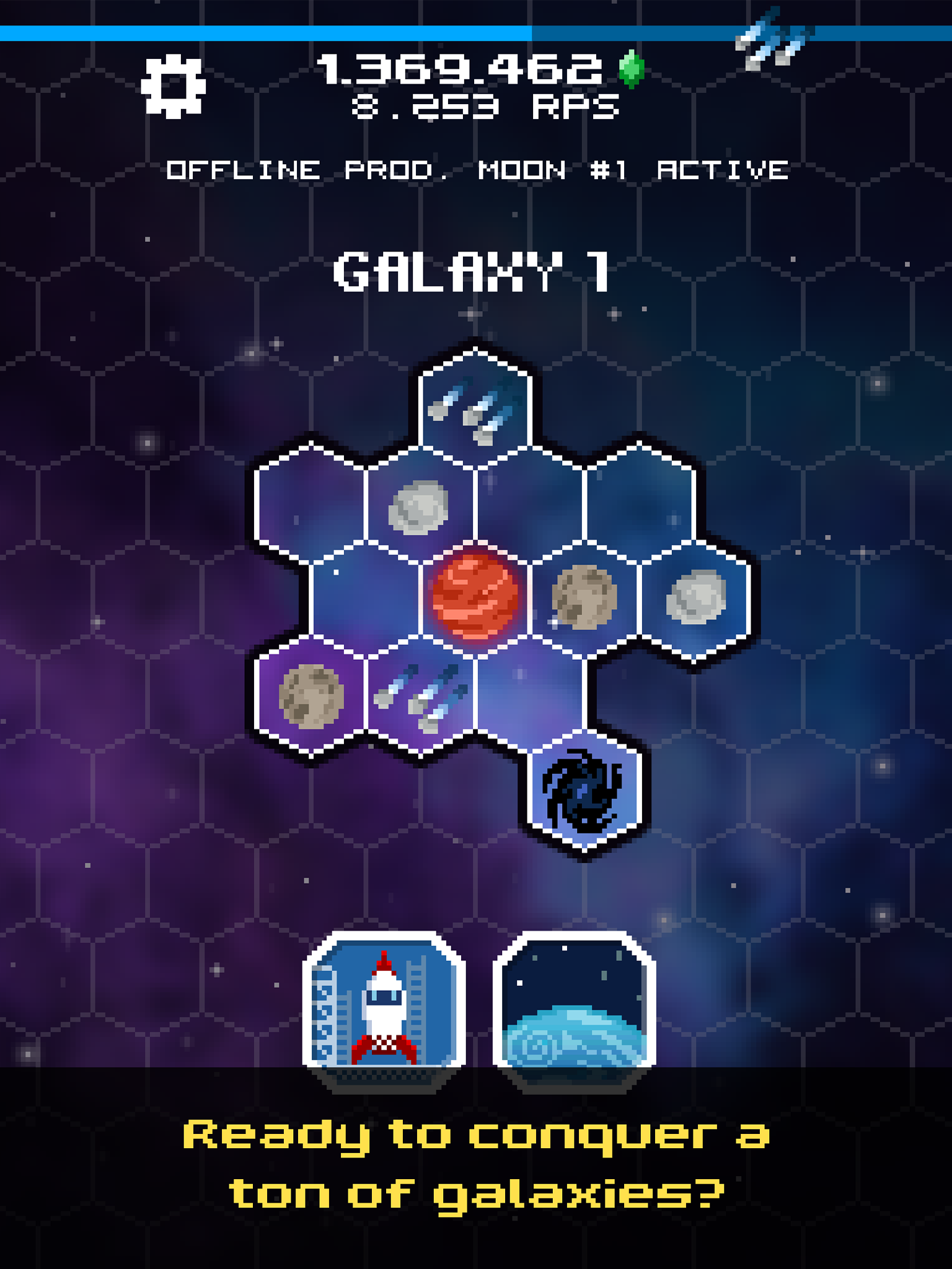 Screenshot of Tap Galaxy – Deep Space Mine