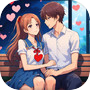  ไอคอนของ High School Love Anime Life