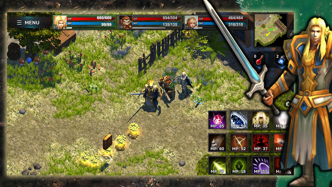 Screenshot of Fantasy Heroes: Action RPG 3D