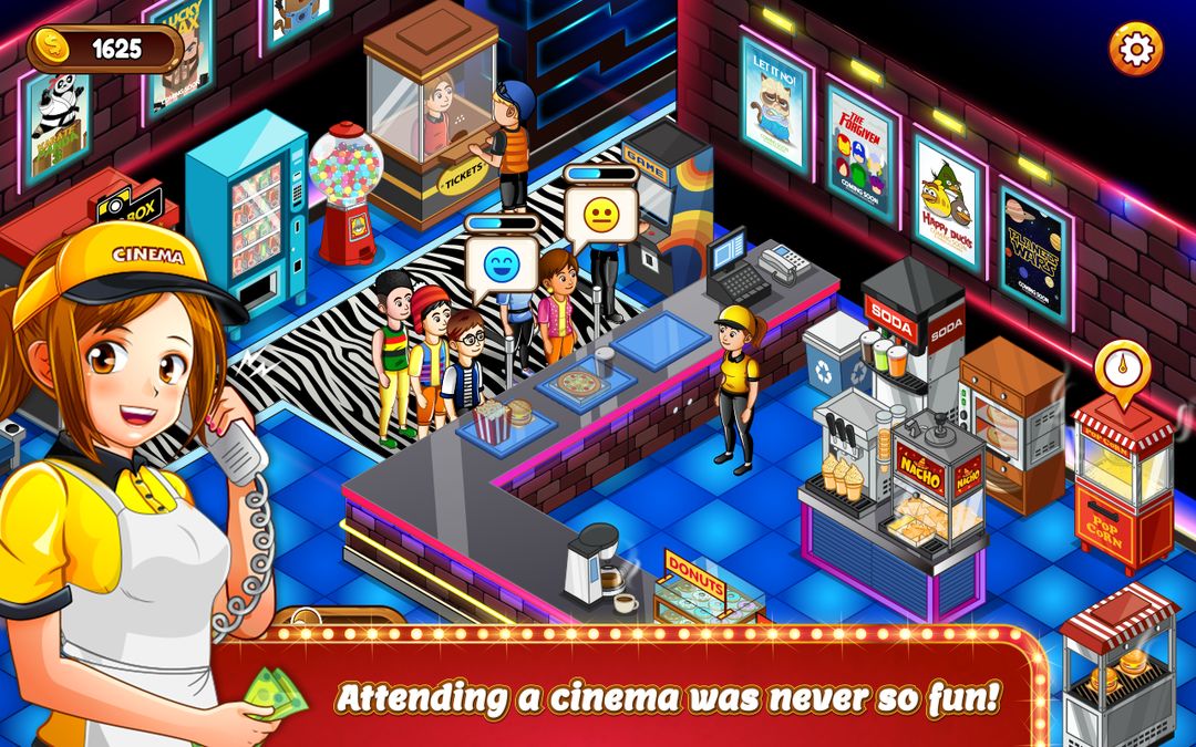 Screenshot of Cinema Panic 2: Cooking game