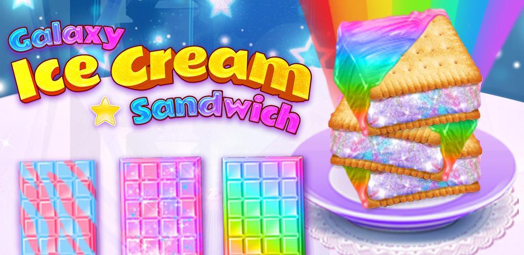 Banner of Rainbow Unicorn Ice Cream Sandwich - Giochi di cucina 