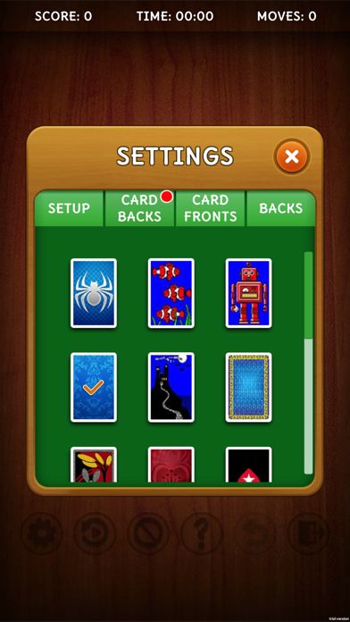 Screenshot of Solitaire by Nick
