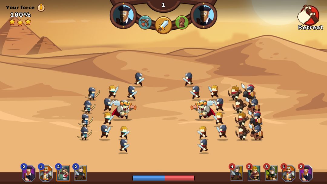 Knights and Glory - Battle ภาพหน้าจอเกม