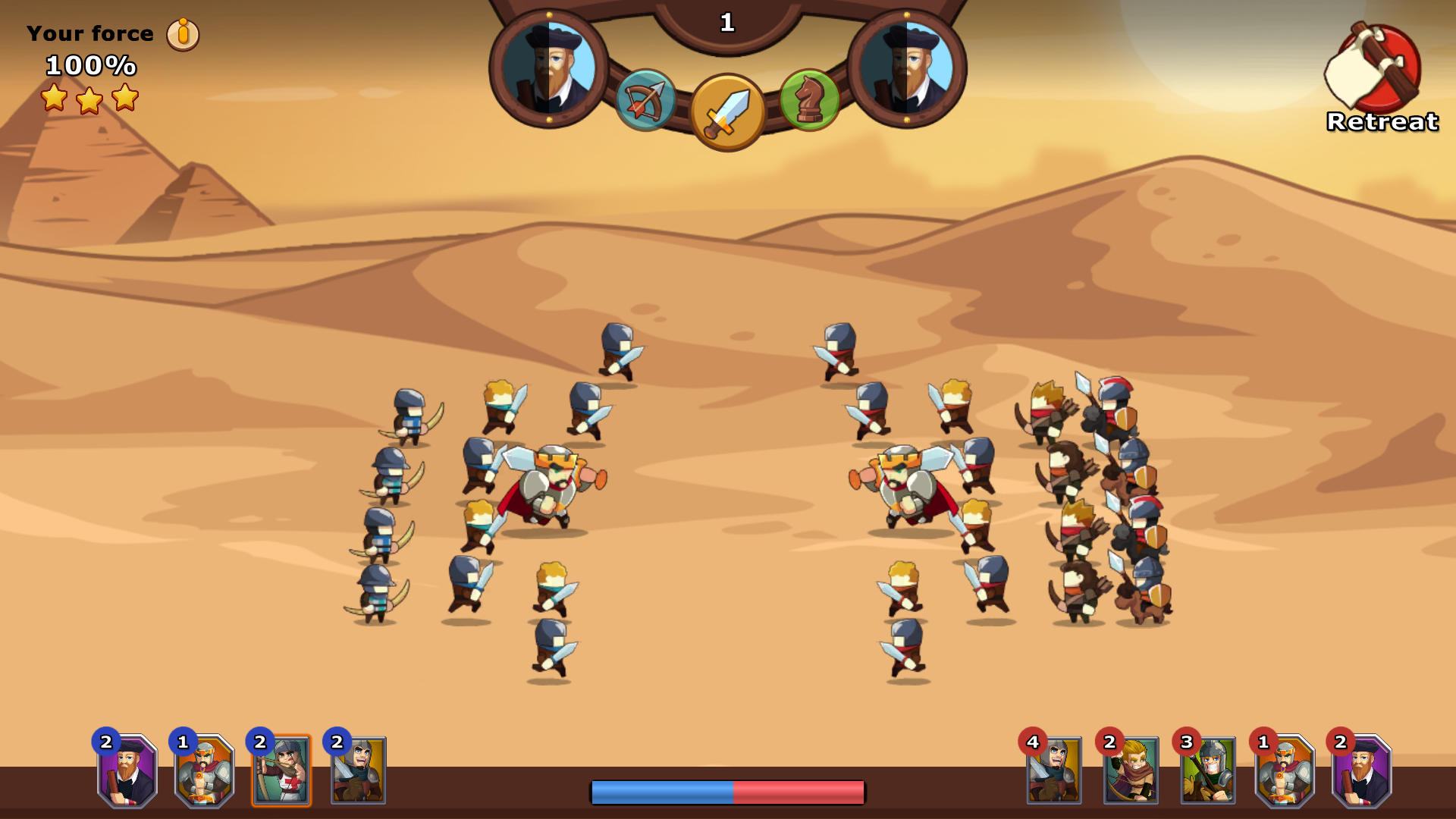 Knights and Glory - Battle Game Screenshot