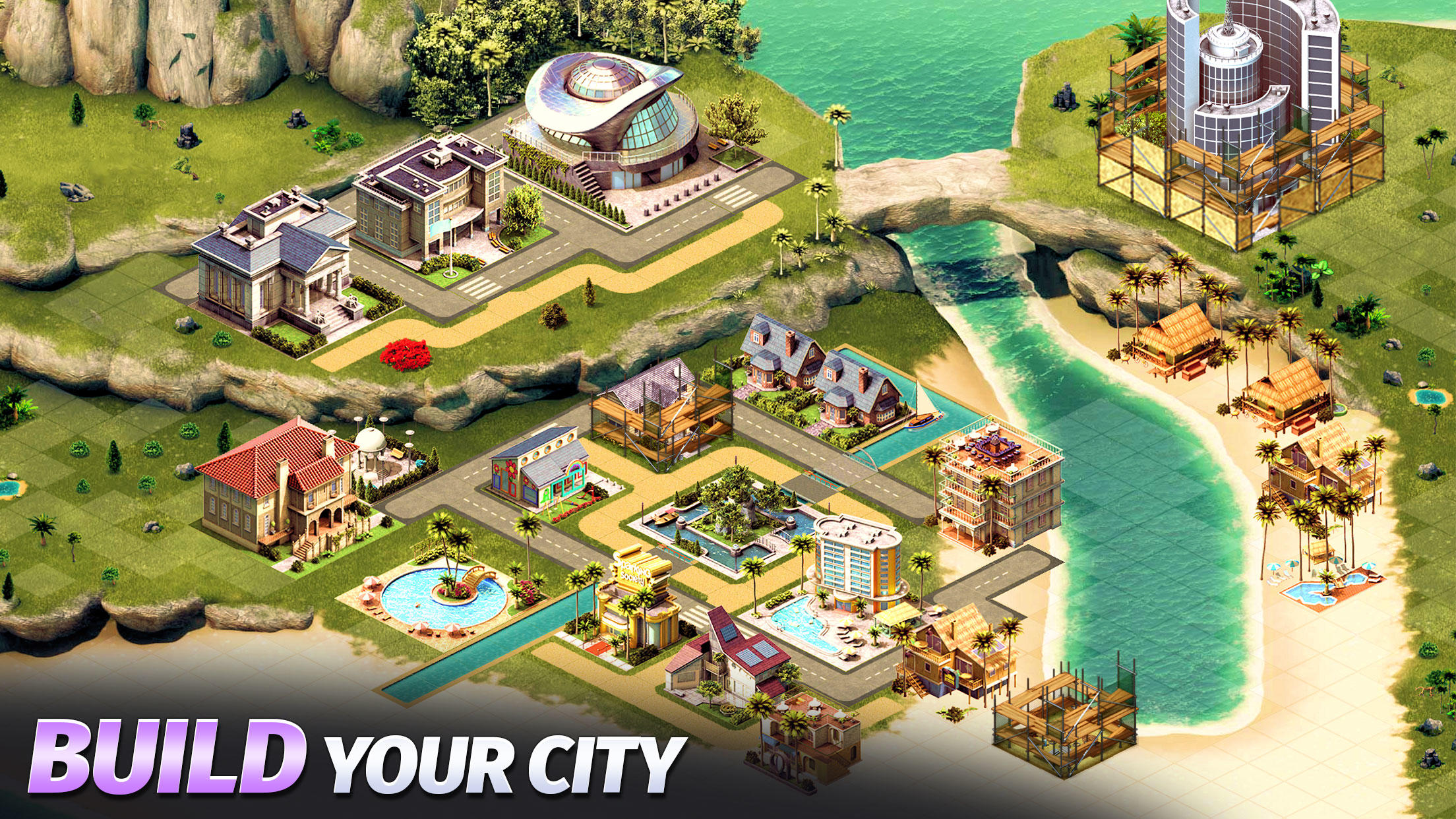 Screenshot 1 of शहर द्वीप 4: एक गांव बनाएँ 3.4.1