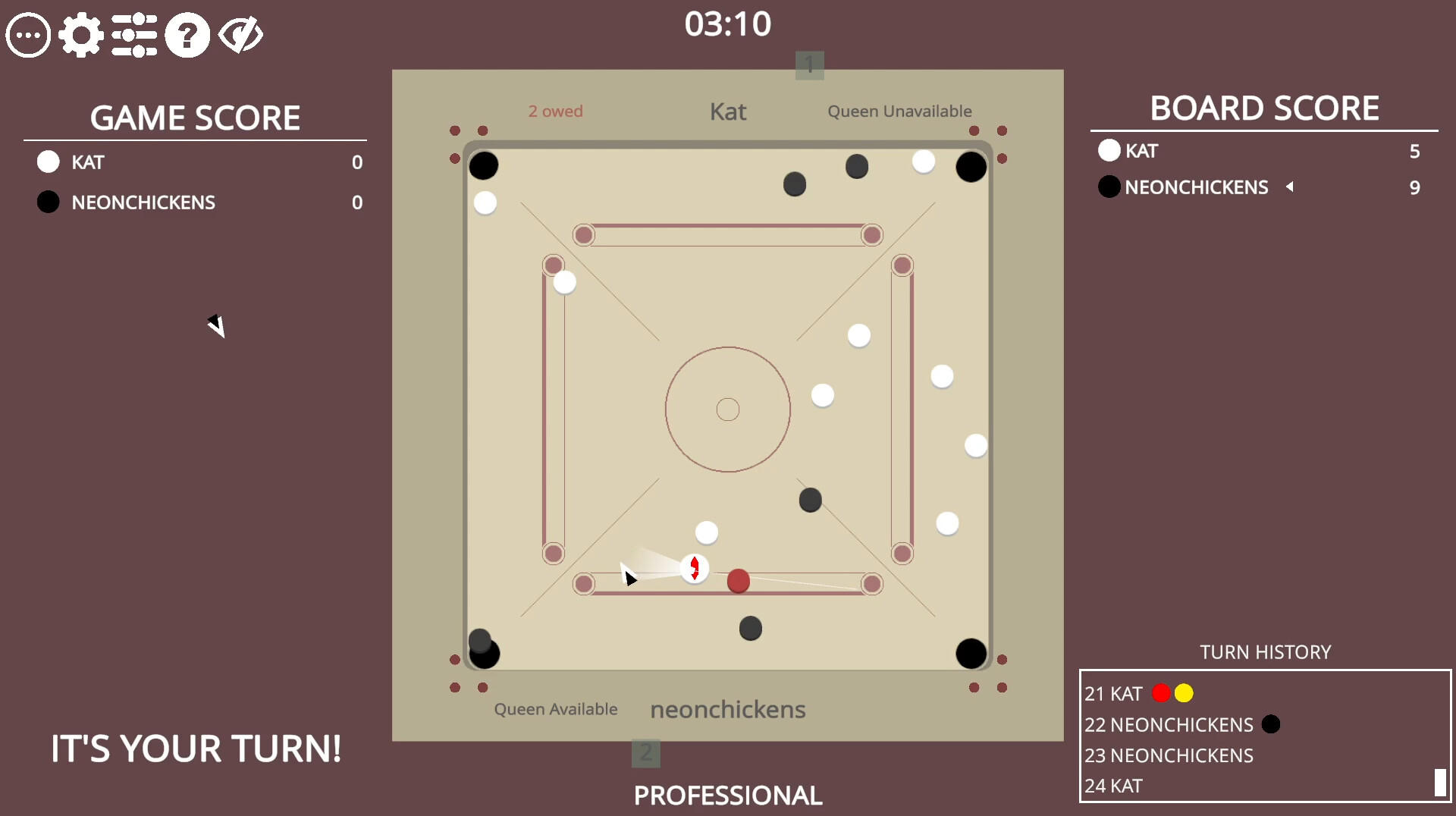 Screenshot of Carrom Slam!