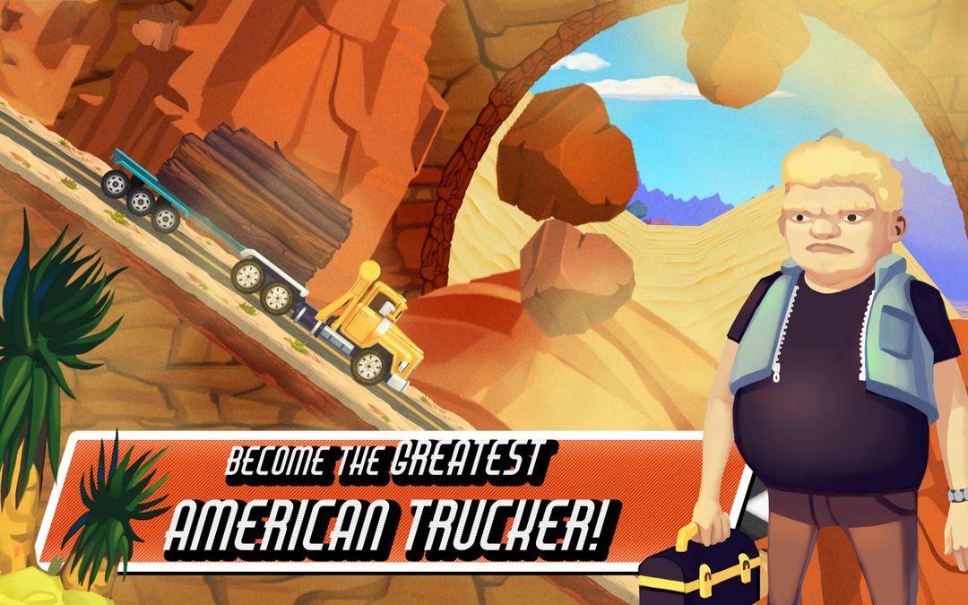 Screenshot of Truck Driving Race US Route 66